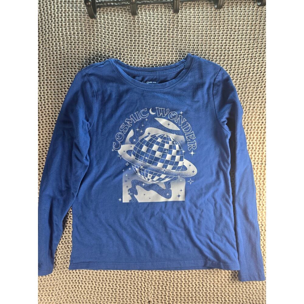 Blue Cat and Jack Cosmic World Long Sleeve Shirt Size 8